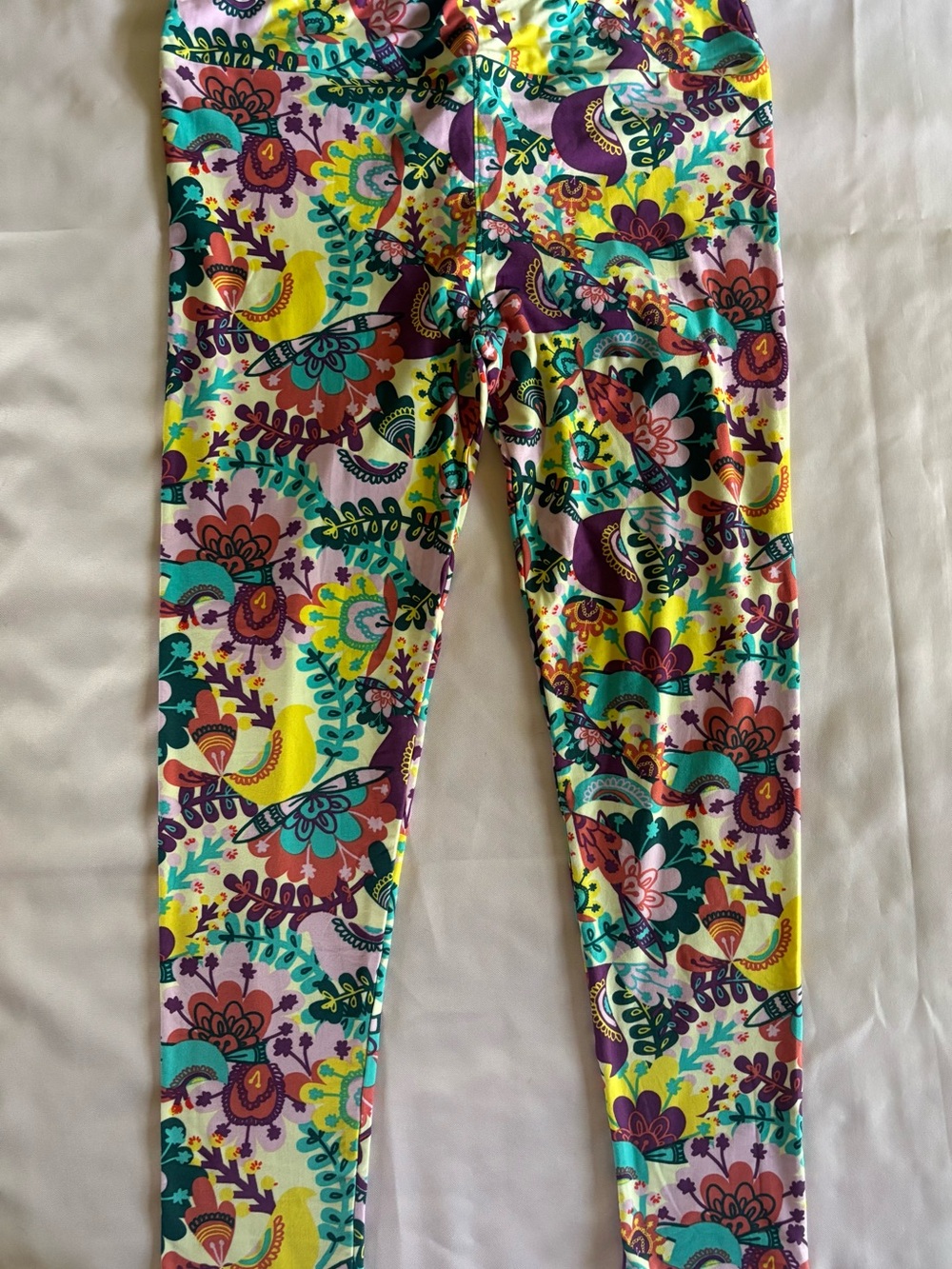 LuLaRoe Multicolor Floral Paisley Leggings TC